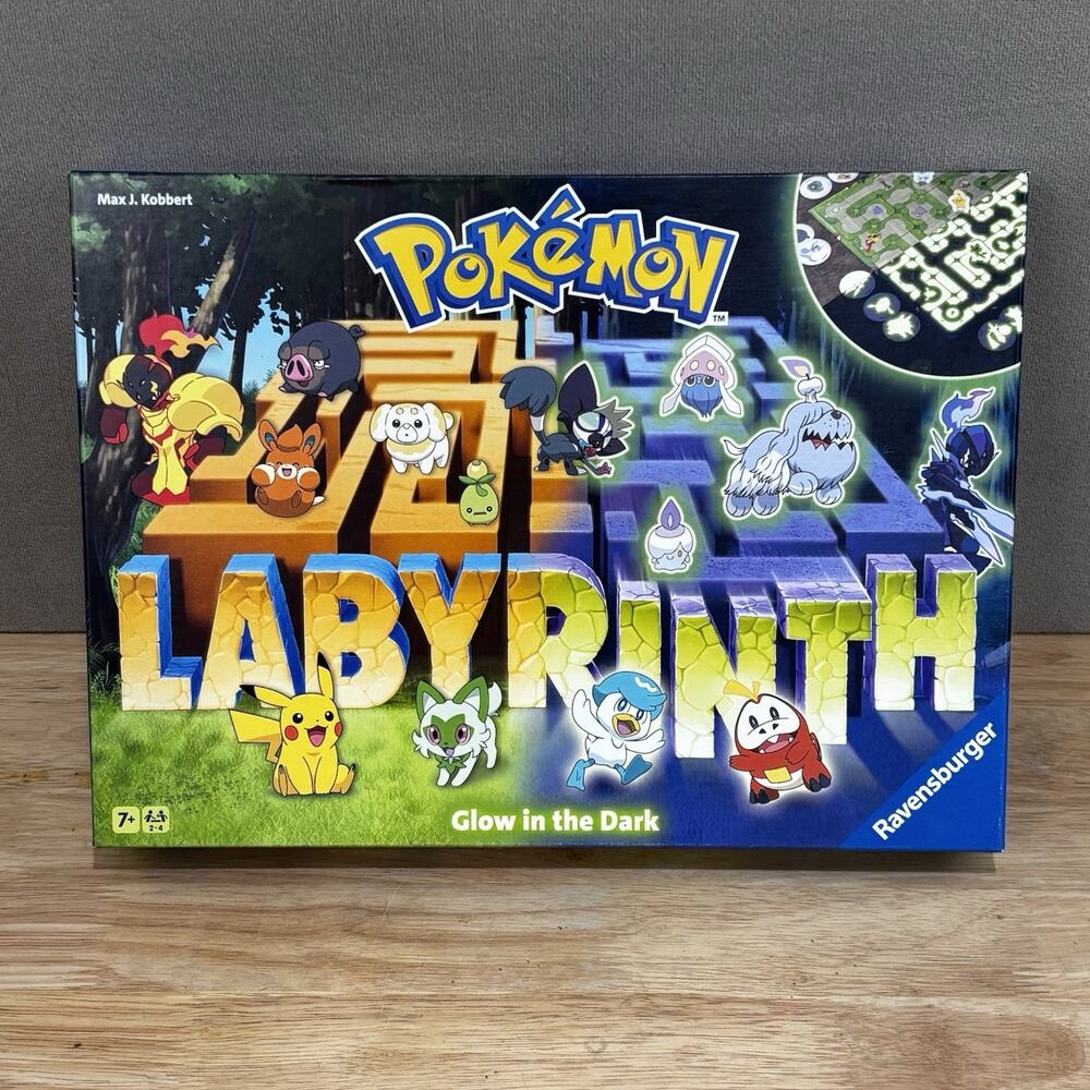 Ravensburger Pokemon Labyrinth Board Game Glow in Dark 2024 Sealed New In Box